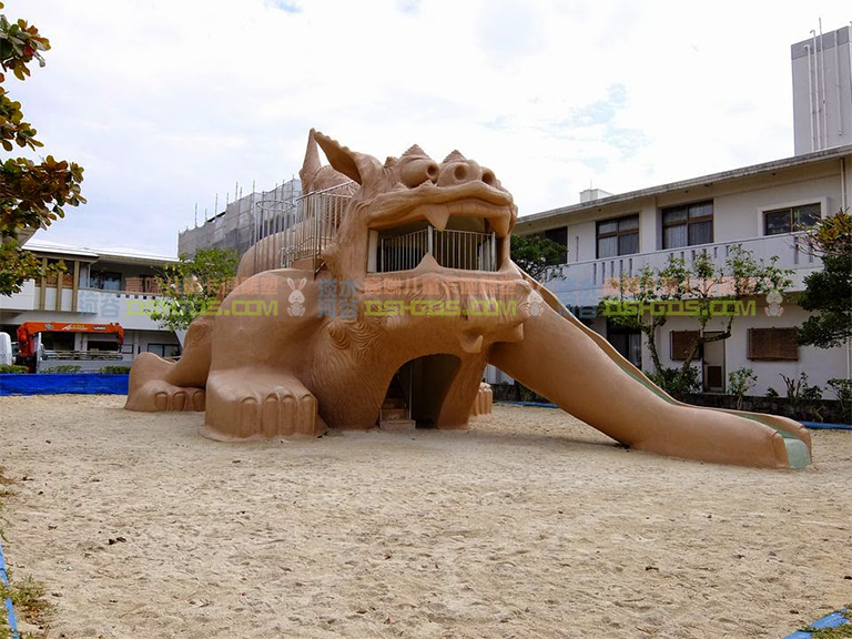 能提高儿童兴趣的幼儿园滑梯－大型水泥雕塑幼儿园滑梯