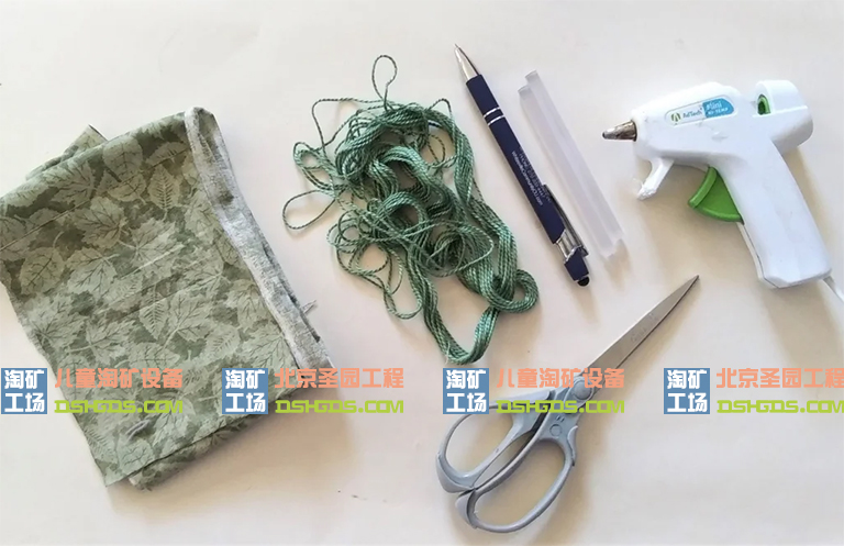 儿童淘矿工场DIY​教大家制作简单的免缝饰袋