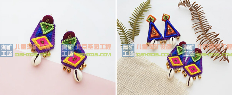 北京圣园儿童淘矿工场DIY波西米亚风格耳环