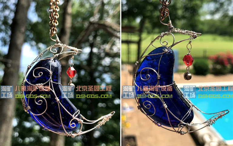 如何北京圣园儿童淘矿工场DIY设计完成绕线月亮宝石吊坠