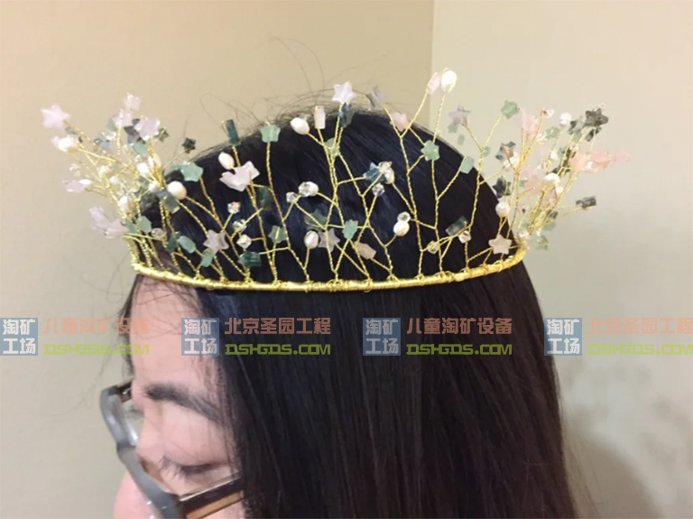 用宝石珠子和线制作的王冠教程（上）
