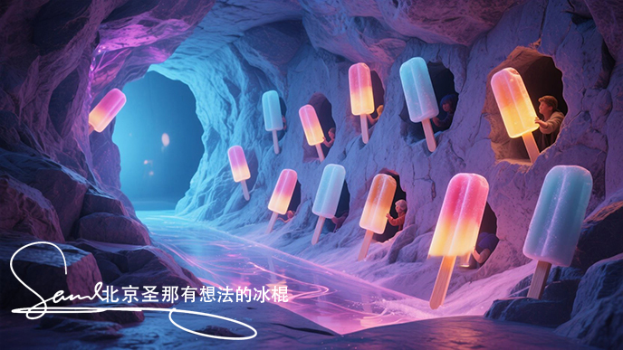 有想法的冰棍充满了童趣和互动
