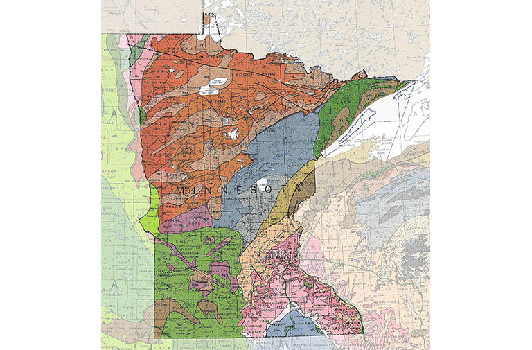 明尼苏达州地质图