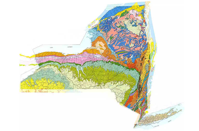 纽约地质图