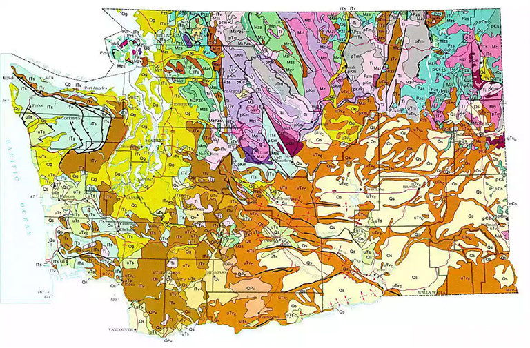 华盛顿地质图