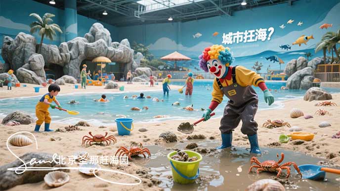 jimeng-2025-06-18-6487-城市赶海_是一个在室内模拟海滩环境的赶海体验场所。它允许游客在城市中体验赶海乐趣....jpeg